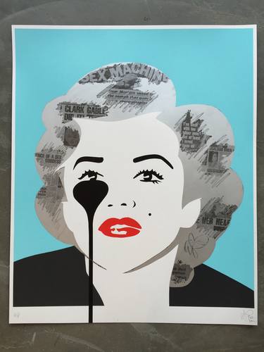 Saatchi Art Artist Pure Evil; Printmaking, “4 million scratchcard rollover Marilyn - SOLD OUT” #art