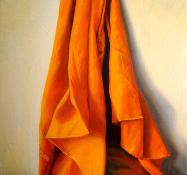 Saatchi Art Artist Obilo Nwokogba; Painting, “Orange Fabric” #art