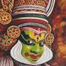 Kathakali Painted Face Painting By Mahua Pal Saatchi Art