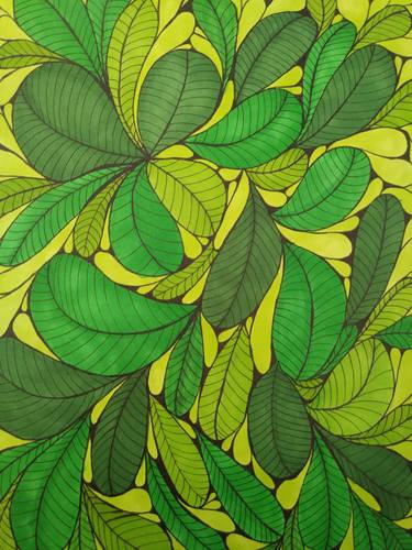 Saatchi Art Artist Marilyn Lowe; Drawing, “Green Leaves” #art
