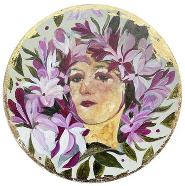 Saatchi Art Artist Karenina Fabrizzi; Painting, “Art Nouveau girls 002” #art