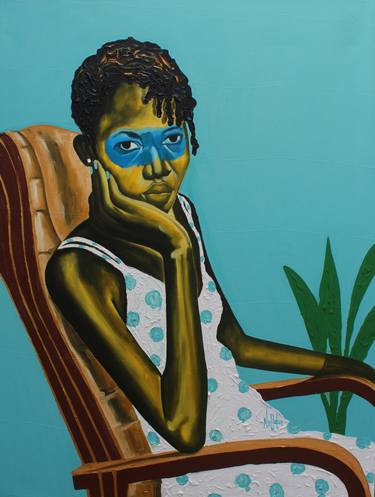 Saatchi Art Artist Theophilus Tetteh; Painting, “My thoughts ,My own” #art