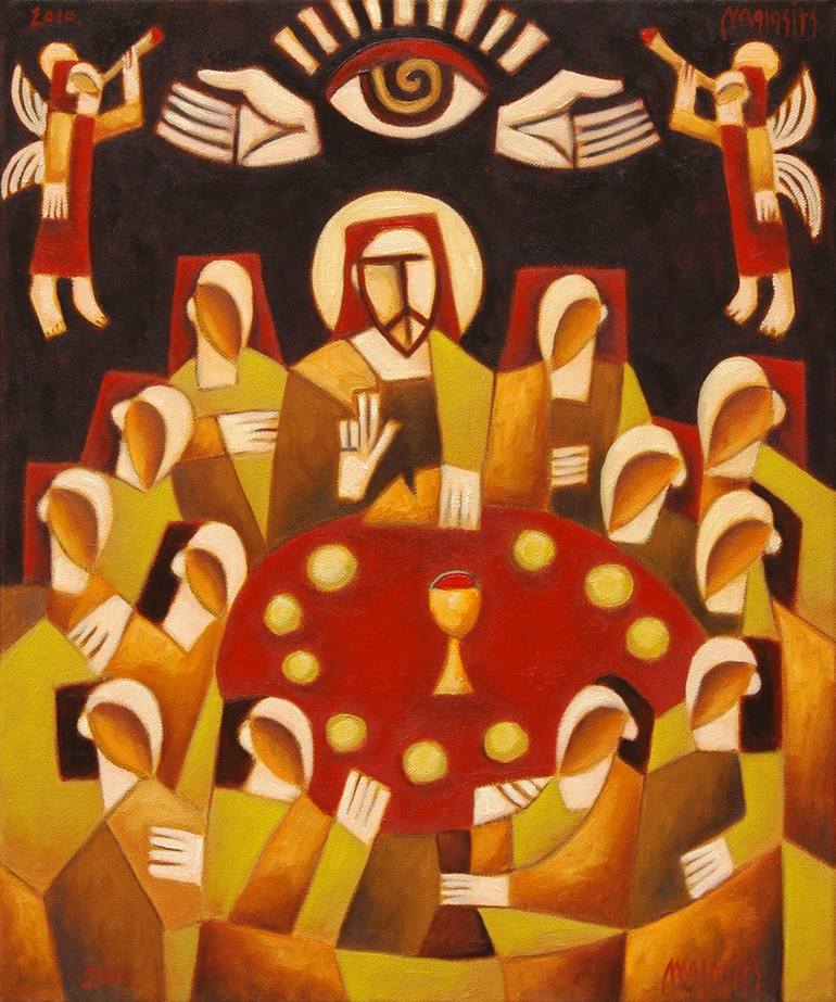 The Last Supper Painting By Zsolt Malasits Saatchi Art