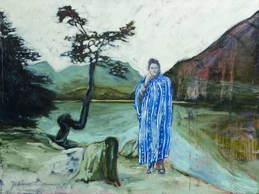 Saatchi Art Artist joaquinru reyes; Painting, “Geraldine y la Patagonia” #art