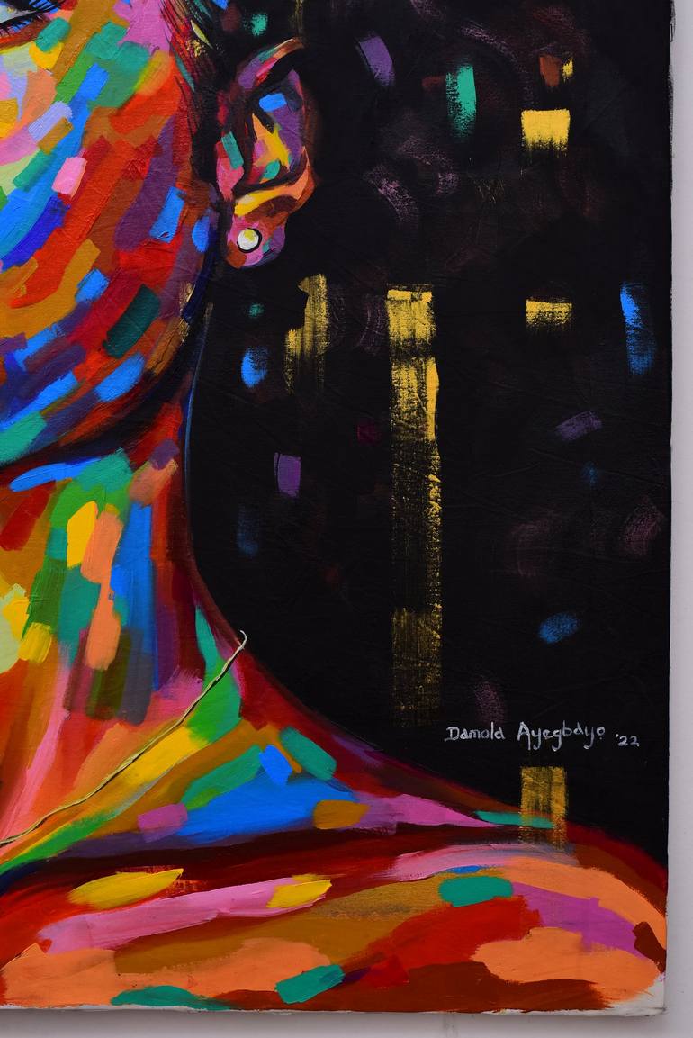 Vision Of Hope 3 Painting By Damola Ayegbayo Saatchi Art