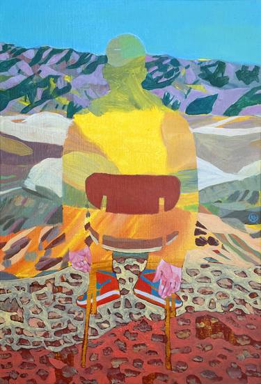 Saatchi Art Artist Delphine Rocher; Painting, “So far, Death Valley” #art