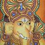 Lord Ganesha Kerala Mural Style Painting Painting By Syama Baburaj