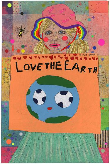 Saatchi Art Artist Sarah Beetson; Painting, “Climate Kids - Alice” #art