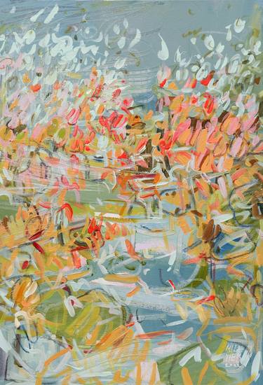 Saatchi Art Artist Mila Weis; Painting, “Early Waterlilies” #art