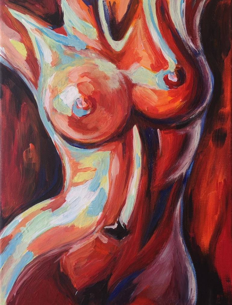 Akt Painting By Natalya Cernov Saatchi Art