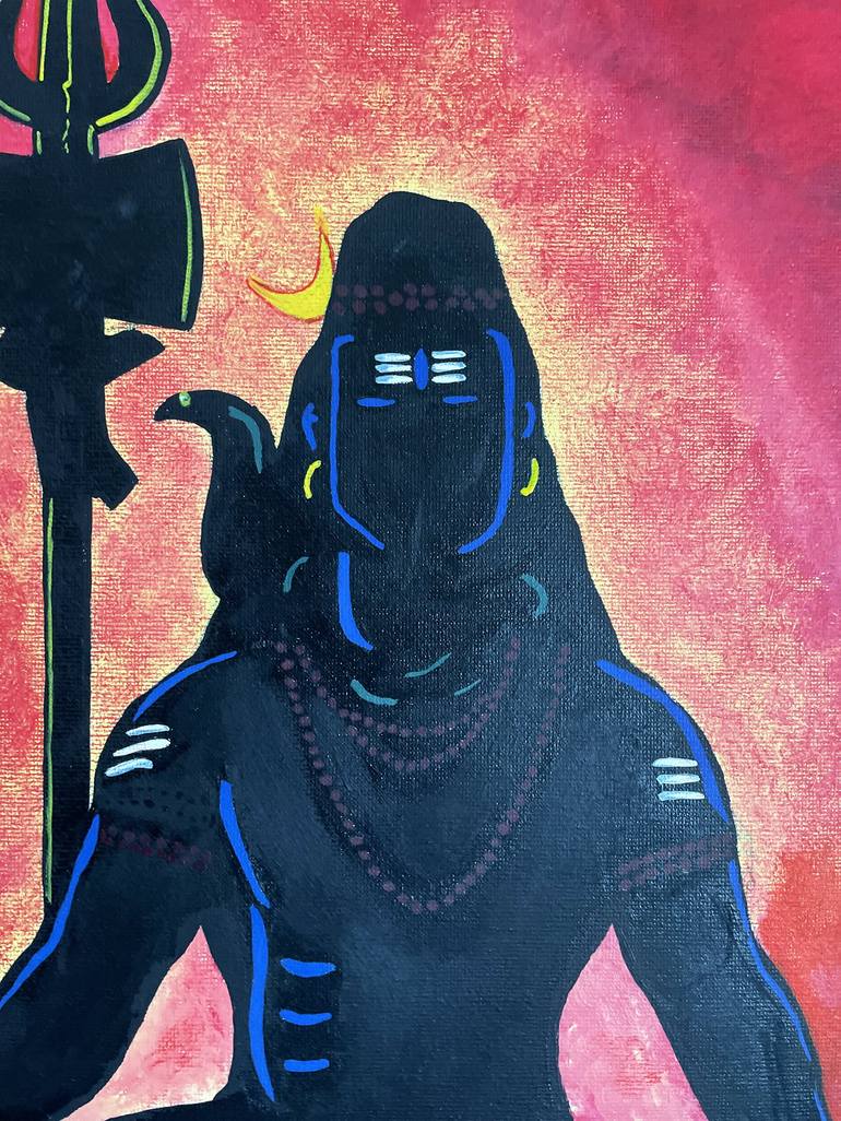 Mahadev The Auspicious One Painting By Adarsh Padmanabhan Saatchi Art