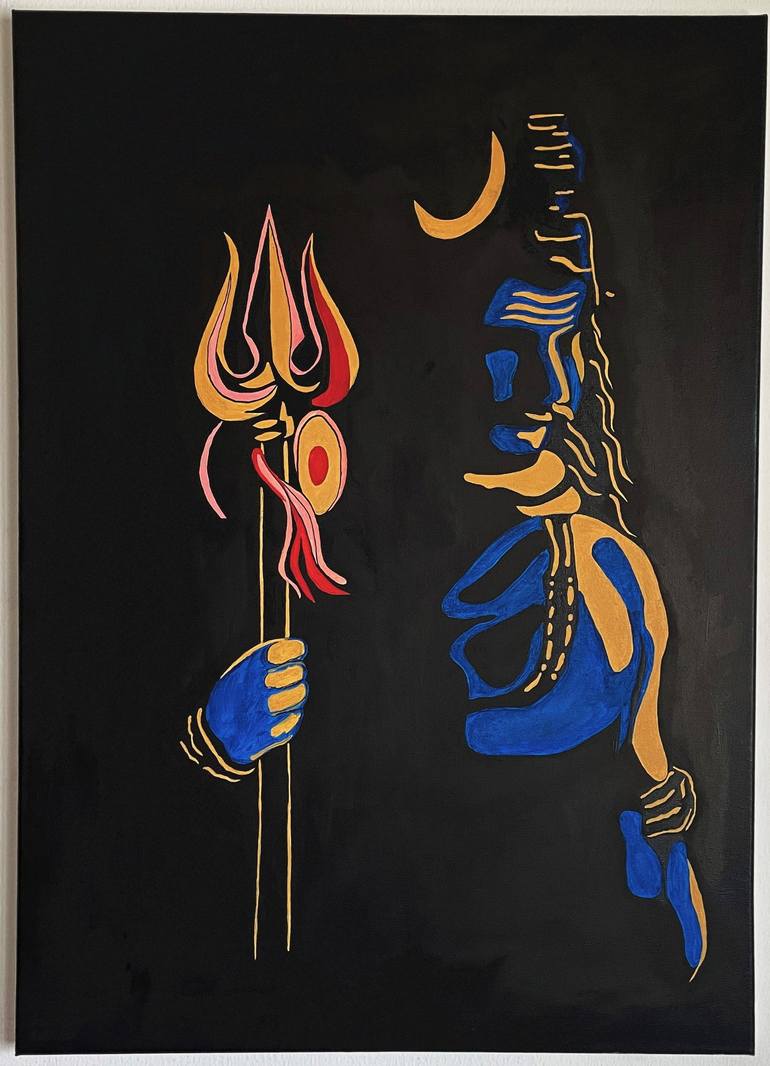 Lord Shiva Painting By Adarsh Padmanabhan Saatchi Art