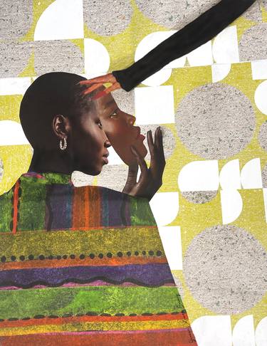 Saatchi Art Artist Yvonne Coleman-Burney; Collage, “Wait Let Me Get My Mask” #art