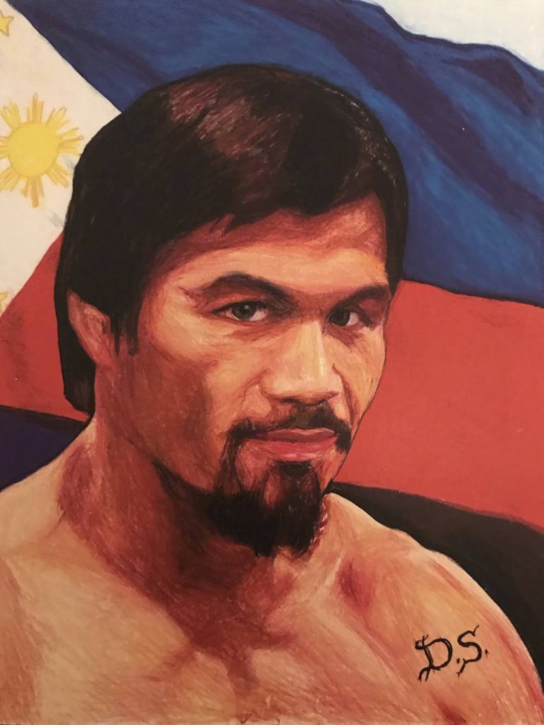 Manny Pacquiao Drawing By Dave Shetsky Saatchi Art