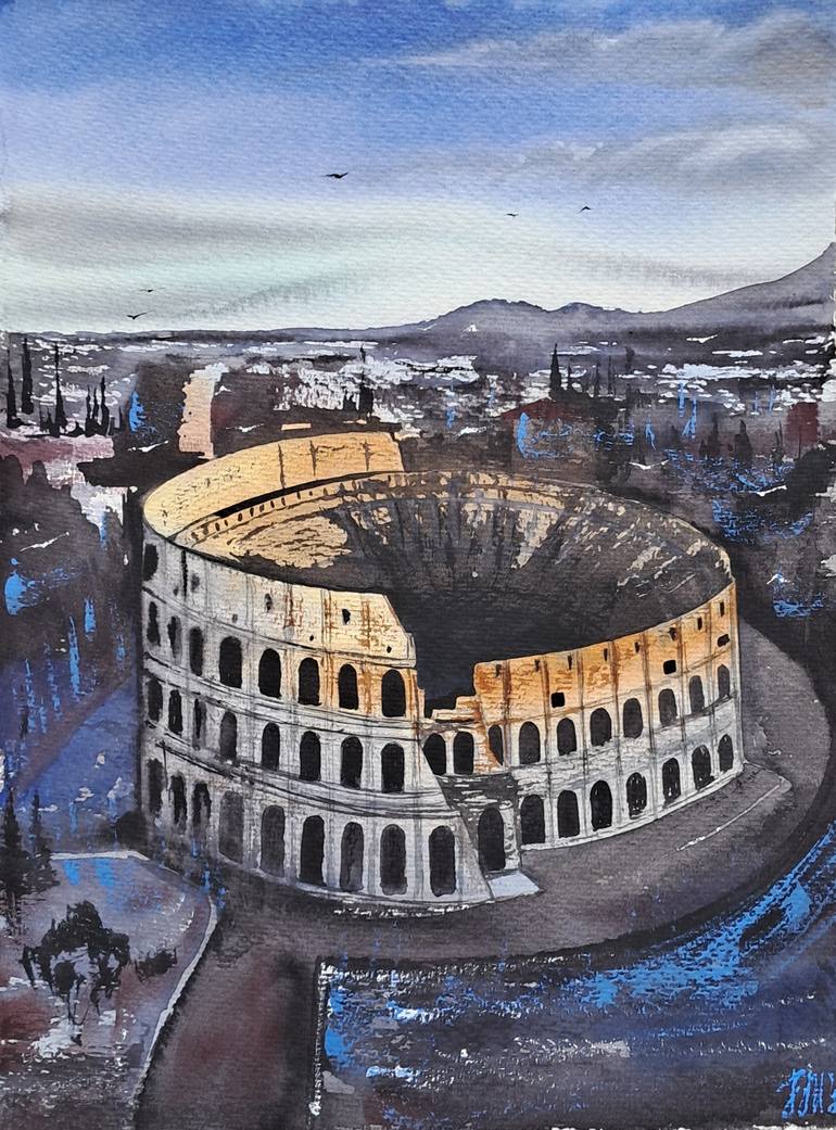 Coliseo Coliseum Rome Roma Painting By Yuliia Sharapova Saatchi Art