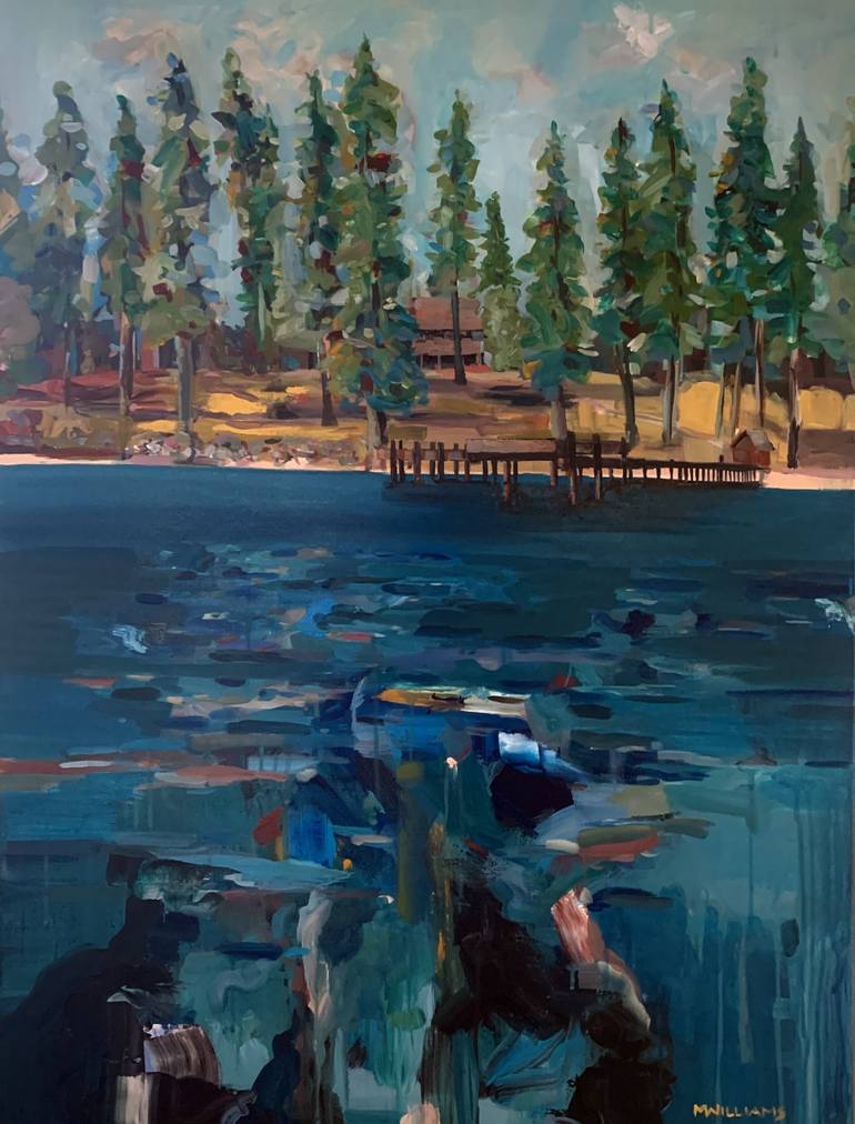 Hellman Ehrman Mansion Lake Tahoe Painting By Michael Williams