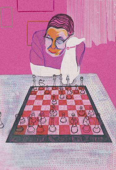 Saatchi Art Artist Greg Genestine-Charlton; Drawing, “Chess.” #art