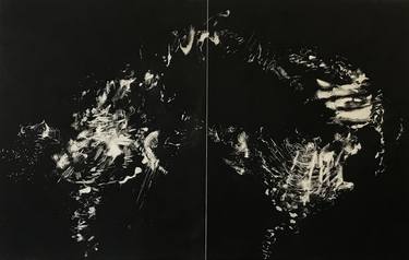 Saatchi Art Artist Gemma Thompson; Printmaking, “A sounding, meshes with another and another” #art