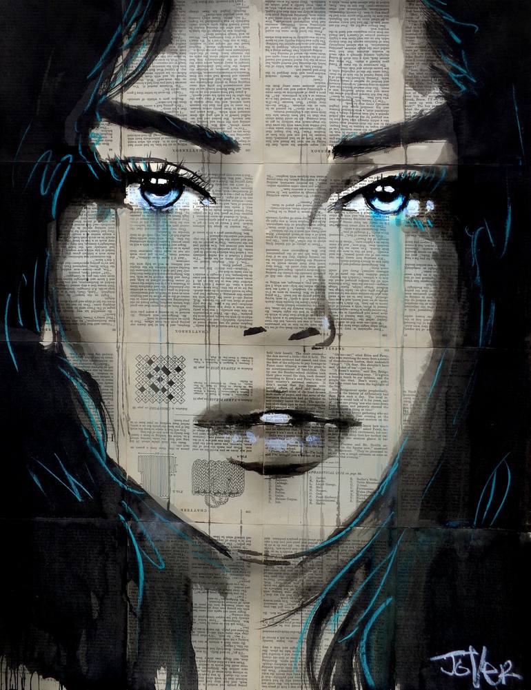 Aurora Blue Drawing By LOUI JOVER Saatchi Art