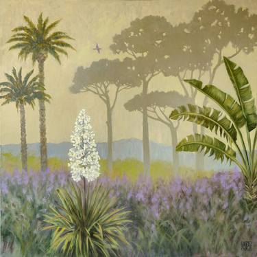 Saatchi Art Artist Katia Bellini; Painting, “Hazy Tropical Scenery” #art