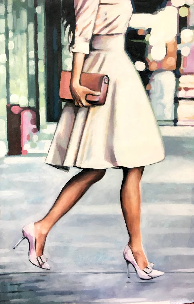 Street Style Chic Painting By Thomas Saliot Saatchi Art