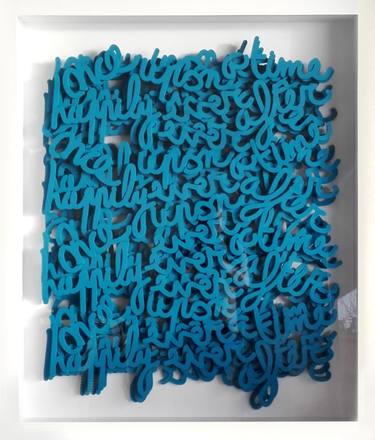 Saatchi Art Artist Thomas Gromas; Sculpture, “fairy tale azura blue box series” #art