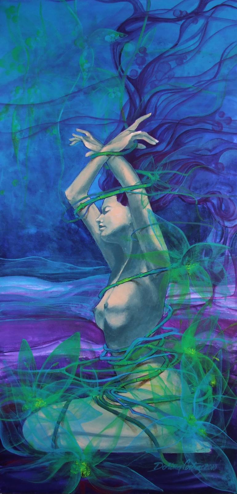 Entangled In Your Love Painting By Dorina Costras Saatchi Art