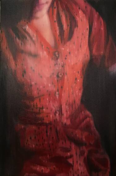 Saatchi Art Artist János Huszti; Painting, “Red Dress” #art