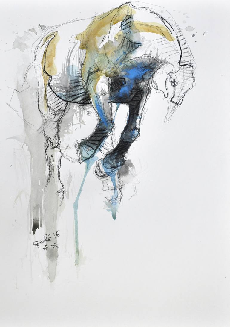 Equine Nude 37t In Gallery NY USA Drawing By Benedicte Gele