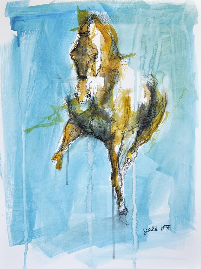 Equine Nude T Painting By Benedicte Gele Saatchi Art