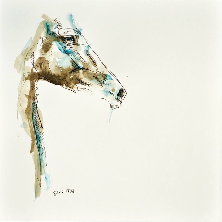 Equine Nude 153 Drawing By Benedicte Gele Saatchi Art