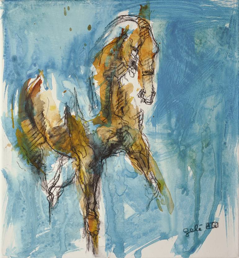 Equine Nude Painting By Benedicte Gele Saatchi Art