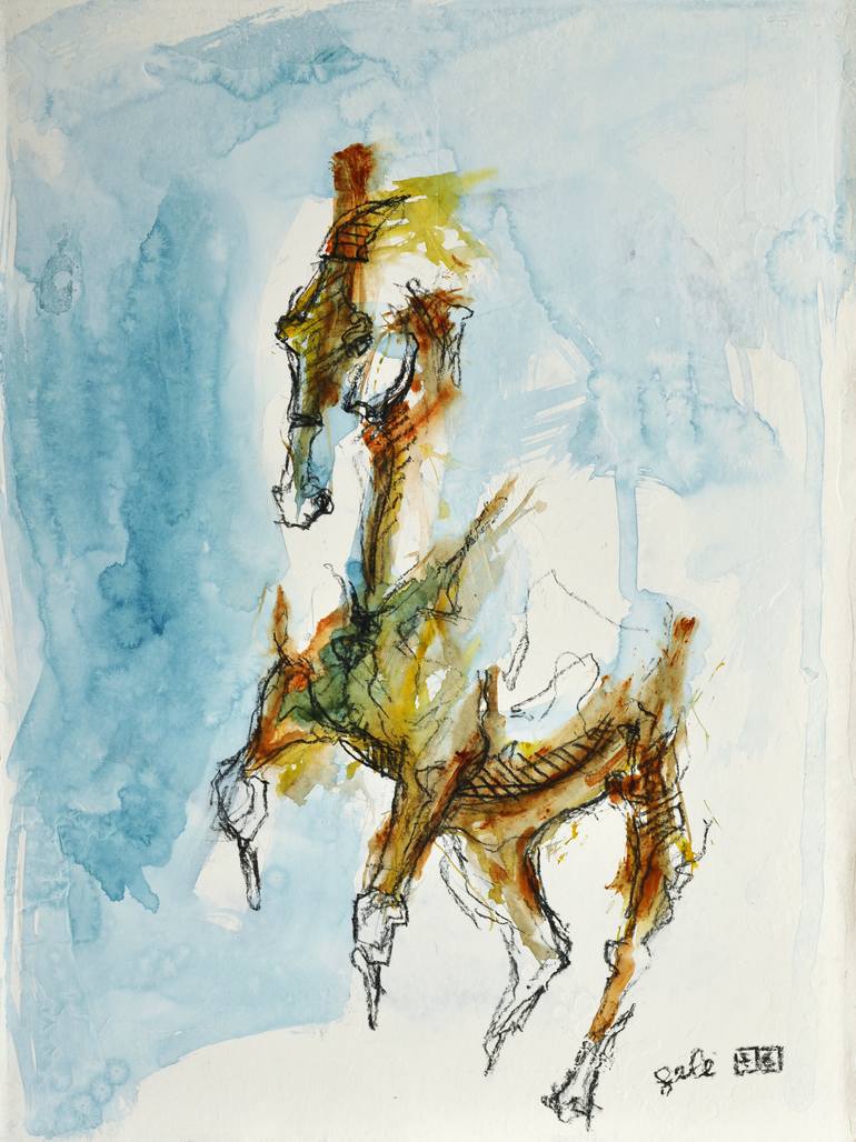 Equine Nude Painting By Benedicte Gele Saatchi Art