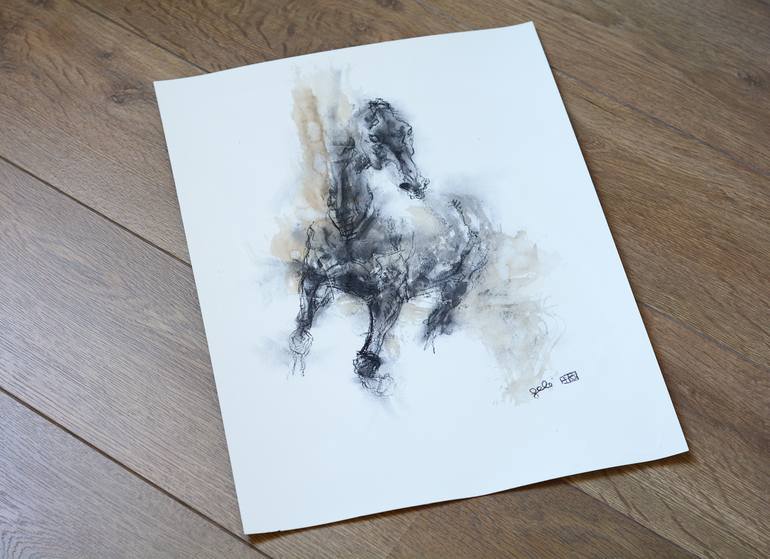 Equine Nude T Drawing By Benedicte Gele Saatchi Art