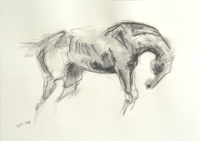 Equine Nude Drawing By Benedicte Gele Saatchi Art