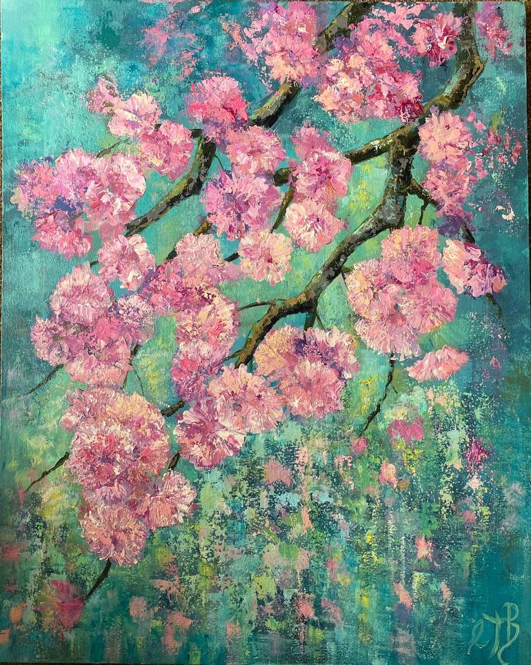 BLOSSOM SHOWER 2 Painting By Colette Baumback Saatchi Art