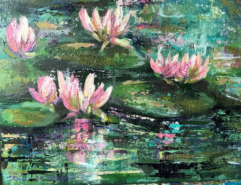 Lilly Pond No Painting By Colette Baumback Saatchi Art