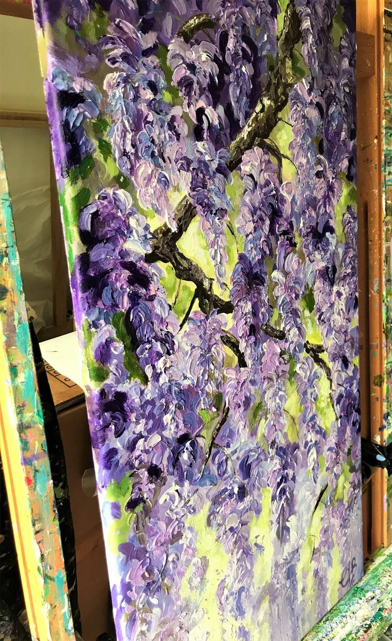 Wysteria No 2 Painting By Colette Baumback Saatchi Art