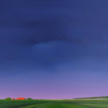 Saatchi Art Artist Nelly van Nieuwenhuijzen; Painting, “The start of a purple night” #art
