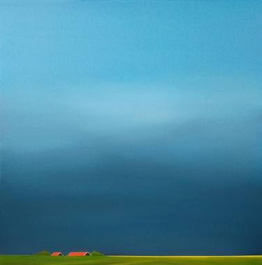 Saatchi Art Artist Nelly van Nieuwenhuijzen; Painting, “My polder in Zeeland (July)” #art