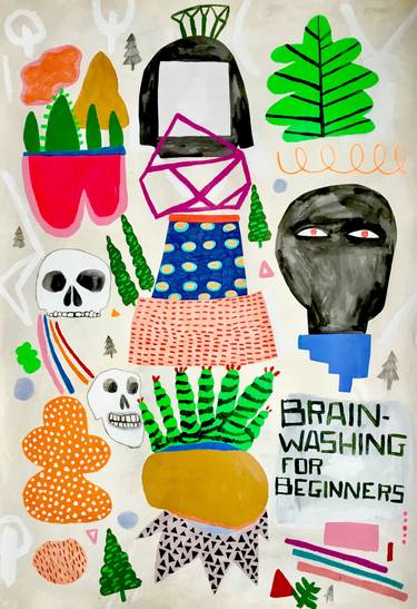 Saatchi Art Artist Kelly Puissegur; Painting, “Brainwashing for Beginners” #art