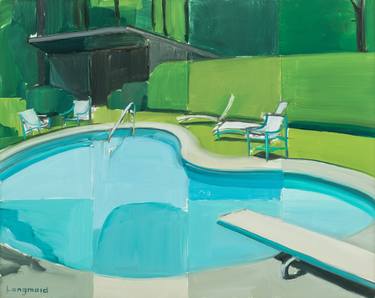 Saatchi Art Artist Kate Longmaid; Painting, “Pool Grid” #art