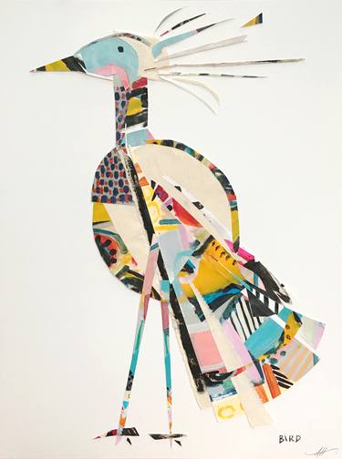 Saatchi Art Artist Anna Hymas; Collage, “Bird (collage)” #art
