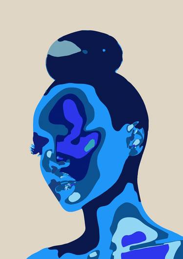Saatchi Art Artist Steve Kalinda; New Media, “Shades of Azul 312 - Limited Edition of 10” #art