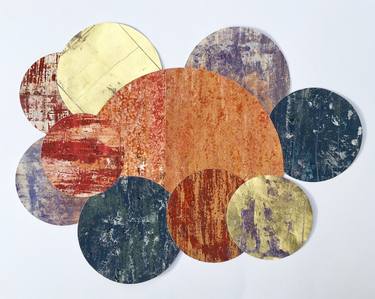 Saatchi Art Artist Alan James  Mcleod; Collage, “A poem of planets” #art