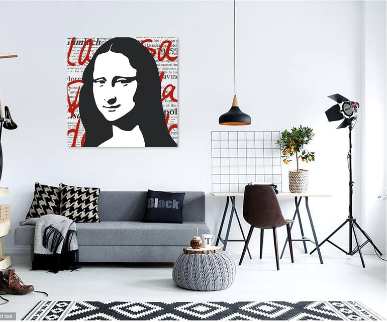 Mona Lisa Limited Edition Painting By Annejole Jacobs De Jongh