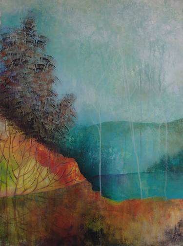 Saatchi Art Artist Christine Scurr; Painting, “And autumn waited for winter’s icy kiss” #art
