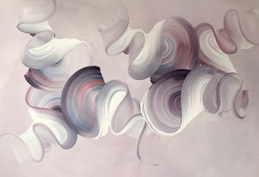 Saatchi Art Artist Dragica Carlin; Painting, “White Swirls, Series 2” #art