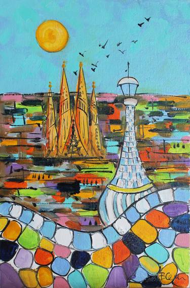 Sagrada Familia In Small Painting Wall Art Decor Painting Sagrada