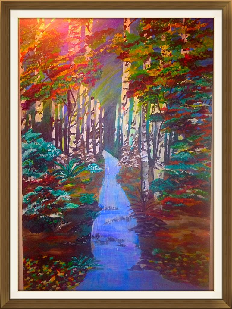 Forest Painting By Keerti Nand Saatchi Art